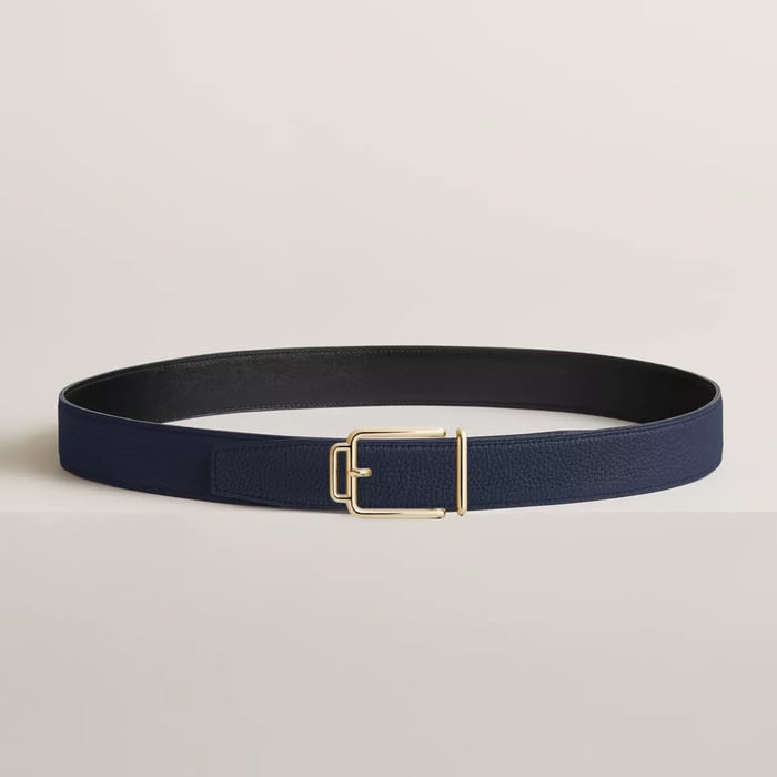 Volte-face Reversible Belt Buckle & Reversible Leather Strap 32 MM