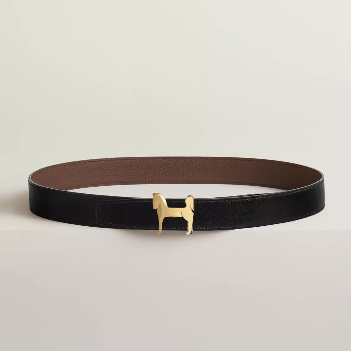 Boucle de ceinture Panache & Cuir de ceinture réversible 32 mm