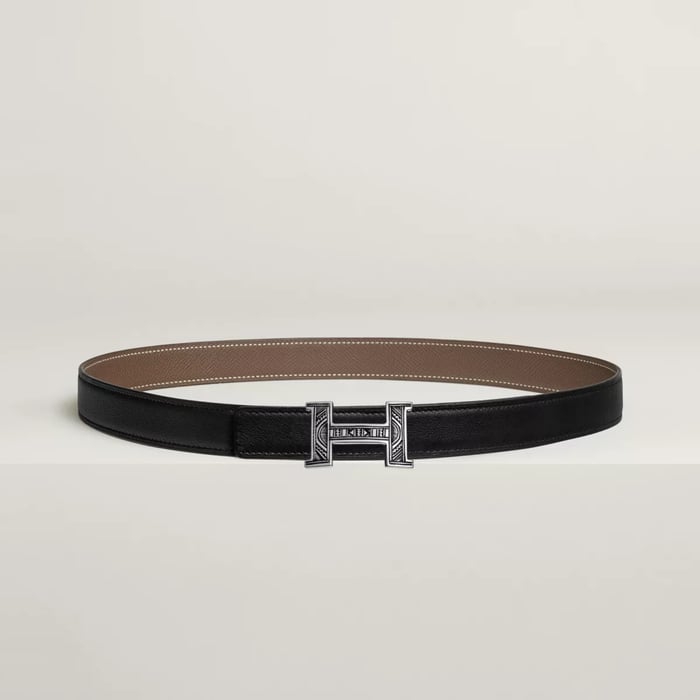 Mini Constance Touareg belt buckle & Reversible leather strap 24 mm