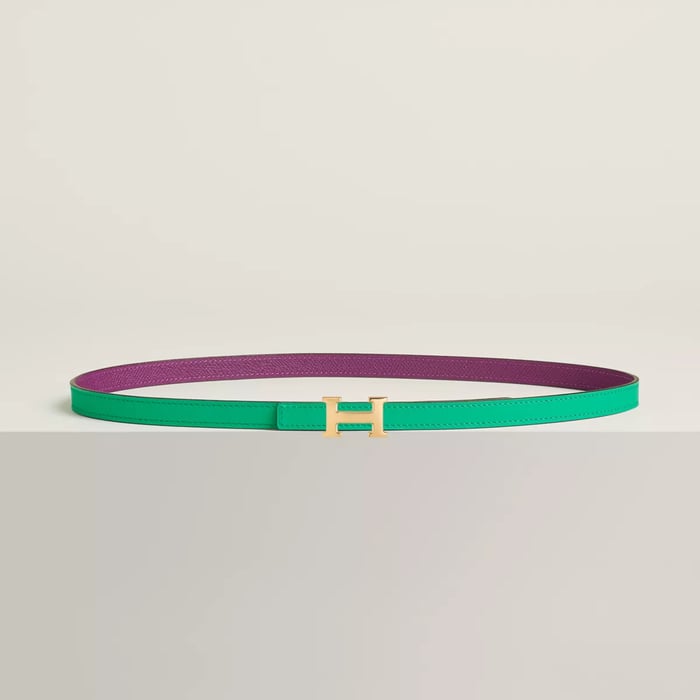 Mini 5382 belt buckle & Reversible leather strap 13 mm
