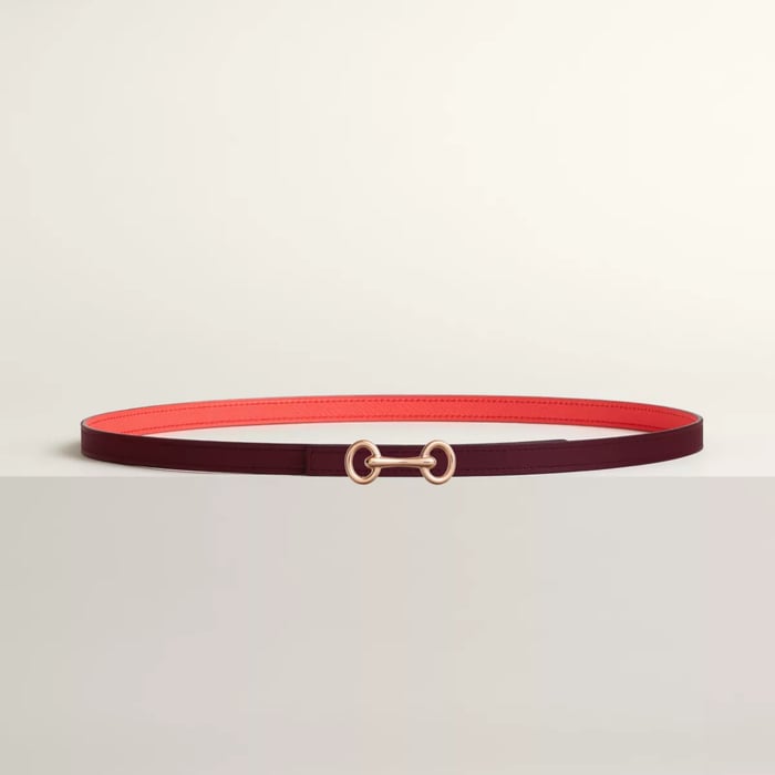 Heritage belt buckle & Reversible leather strap 13 mm
