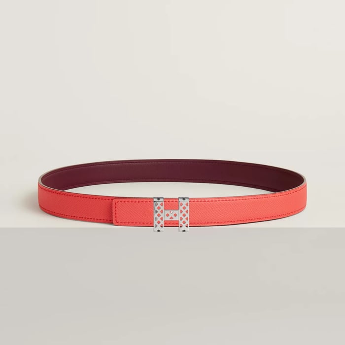 Garden Party Belt Buckle & Reversible Leather Strap 24 MM