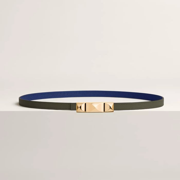 Infini belt buckle & Reversible leather strap 13 mm