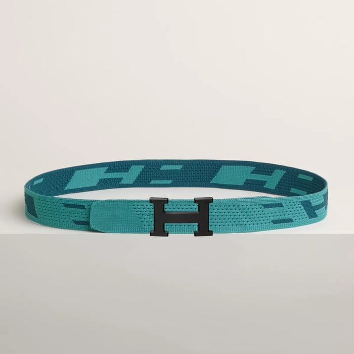 ベルトバックル 《H》 & ニットベルト 《スプリント》 32 mm