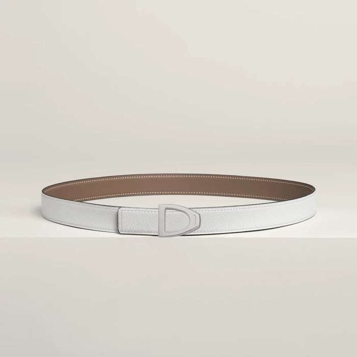 Cavaliere Belt Buckle & Reversible Leather Strap 24 MM