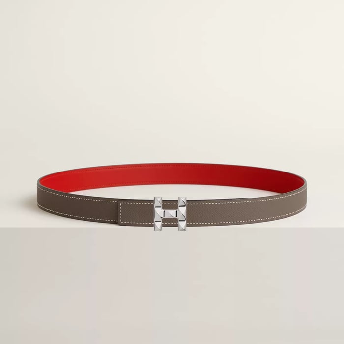 H Infini Belt Buckle & Reversible Leather Strap 24 MM