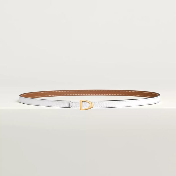 Cavaliere Belt Buckle & Reversible Leather Strap 13 MM