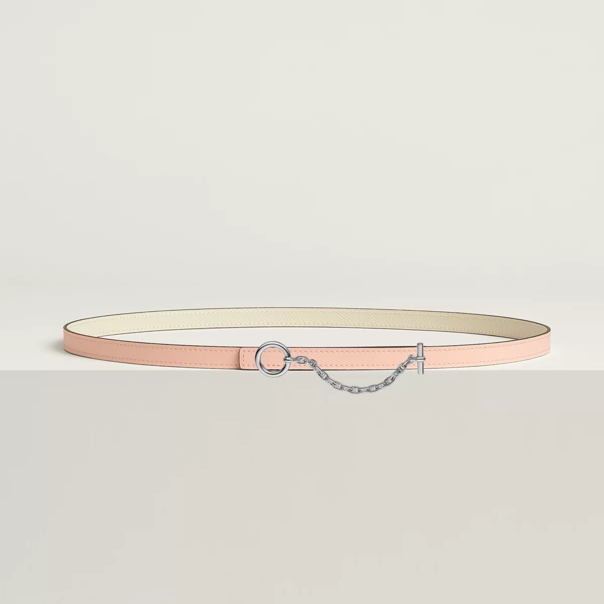 Carrousel belt buckle & Reversible leather strap 13 mm