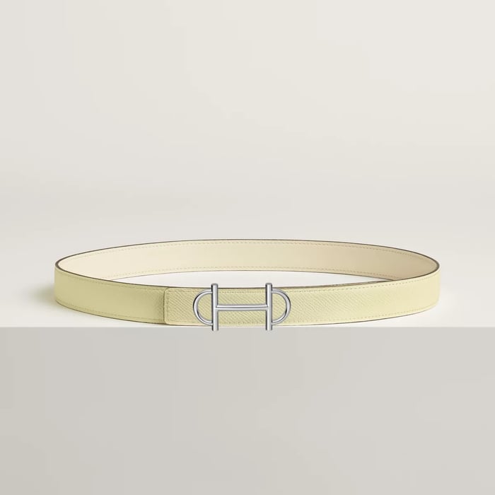 Gamma Belt Buckle & Reversible Leather Strap 24 MM