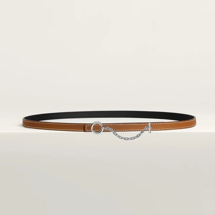 Carrousel Belt Buckle & Reversible Leather Strap 13 MM
