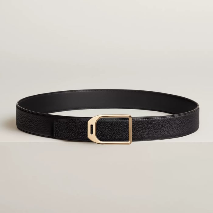 Jockey Belt Buckle & Reversible Leather Strap 38 MM