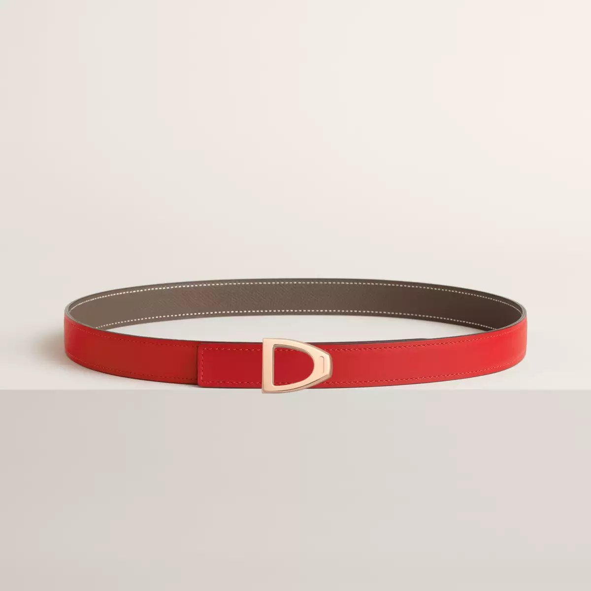 Cavaliere belt buckle & Reversible leather strap 24 mm