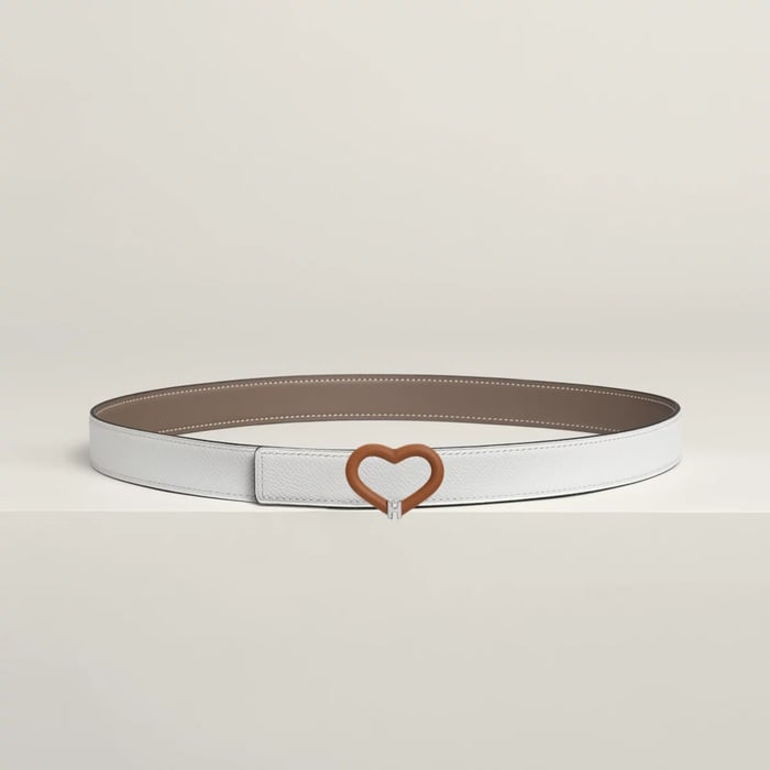 Plein Coeur Belt Buckle & Reversible Leather Strap 24 MM