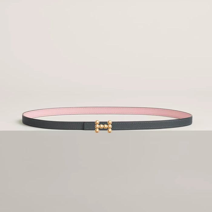 Bubble Belt Buckle & Reversible Leather Strap 13 MM