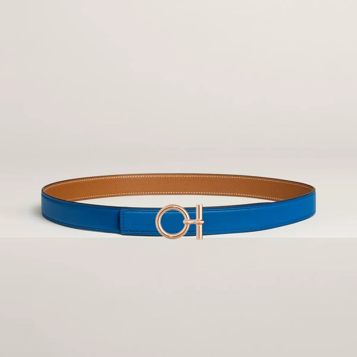 Flot belt buckle & Reversible leather strap 24 mm