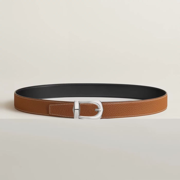 Bride d'Apparat Belt Buckle & Reversible Leather Strap 32 MM