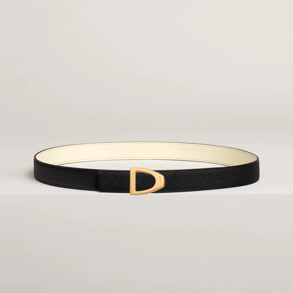 Cavaliere belt buckle & Reversible leather strap 24 mm
