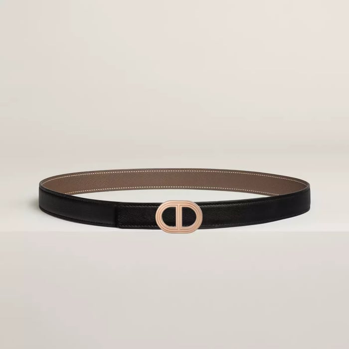 Rivage Belt Buckle & Reversible Leather Strap 24 MM