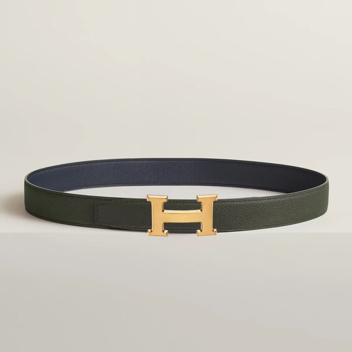 H 벨트 버클 & 리버서블 가죽 스트랩 32mm