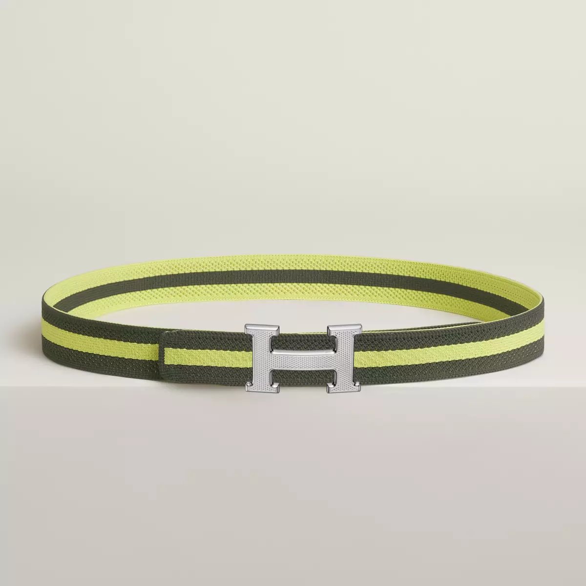 Boucle de ceinture H Guillochée & Bande de ceinture Team 32 mm
