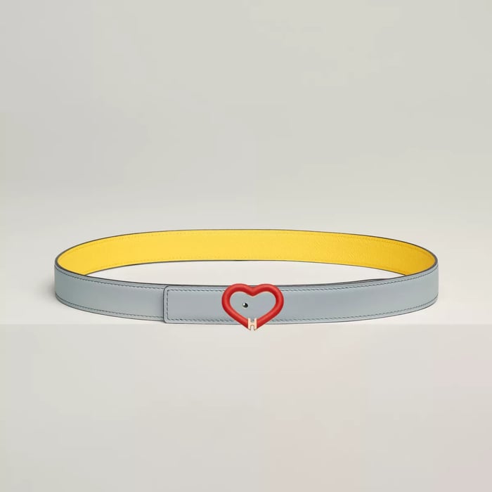 Plein Coeur Belt Buckle & Reversible Leather Strap 24 MM