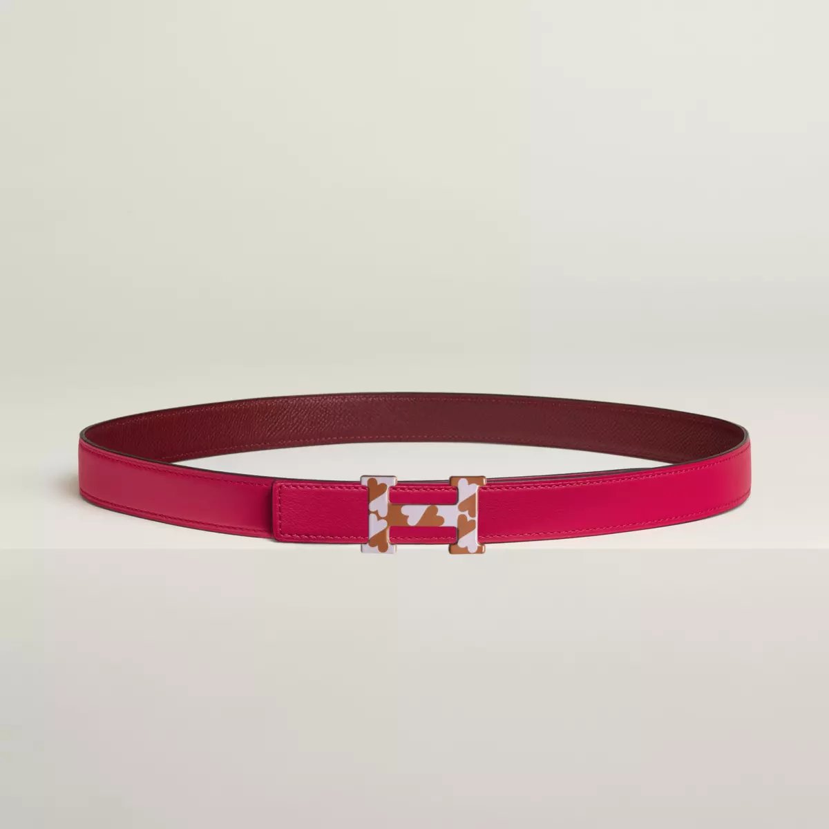 H Email Coeur belt buckle & Reversible leather strap 24 mm