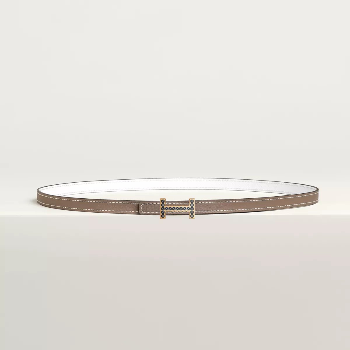 Focus Medor Laquee belt buckle & Reversible leather strap 13 mm