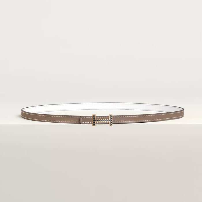 Focus Medor Laquee Belt Buckle & Reversible Leather Strap 13 MM