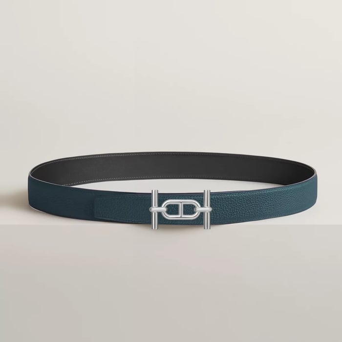 Ancre Belt Buckle & Reversible Leather Strap 32 MM