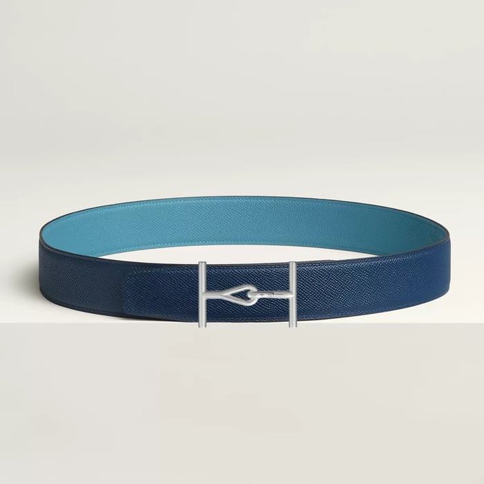 Jumbo Belt Buckle & Reversible Leather Strap 38 MM