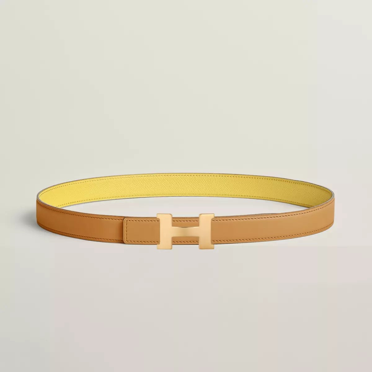 Mini Constance belt buckle & Reversible leather strap 24 mm