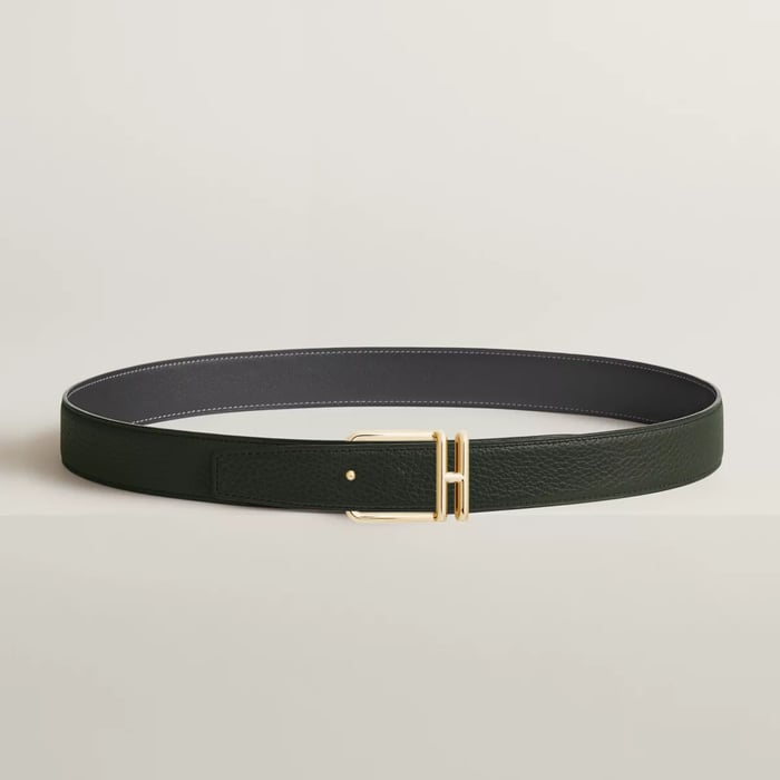 Volte-face Reversible Belt Buckle & Reversible Leather Strap 32 MM