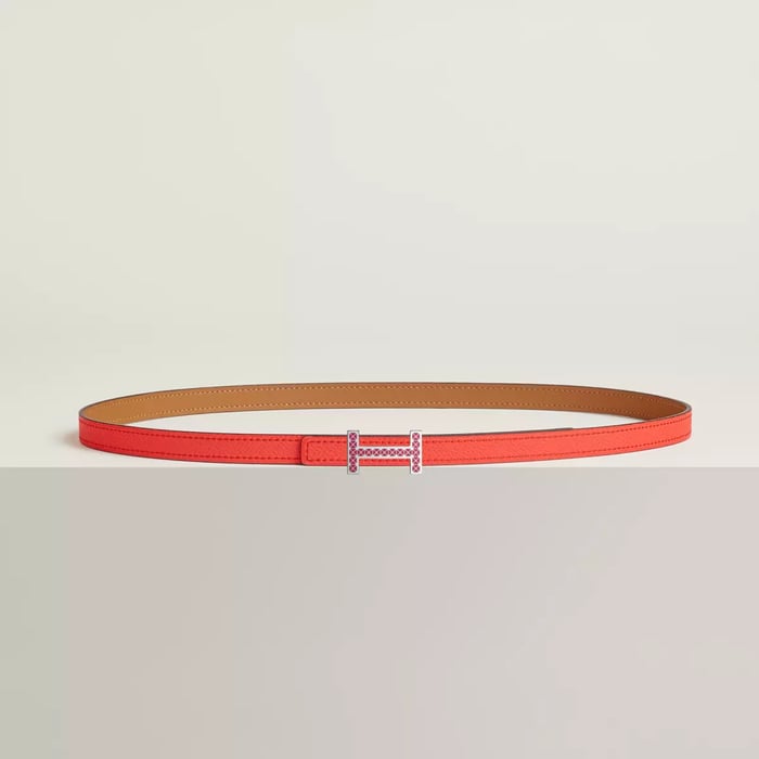 Focus Medor Laquee Belt Buckle & Reversible Leather Strap 13 MM