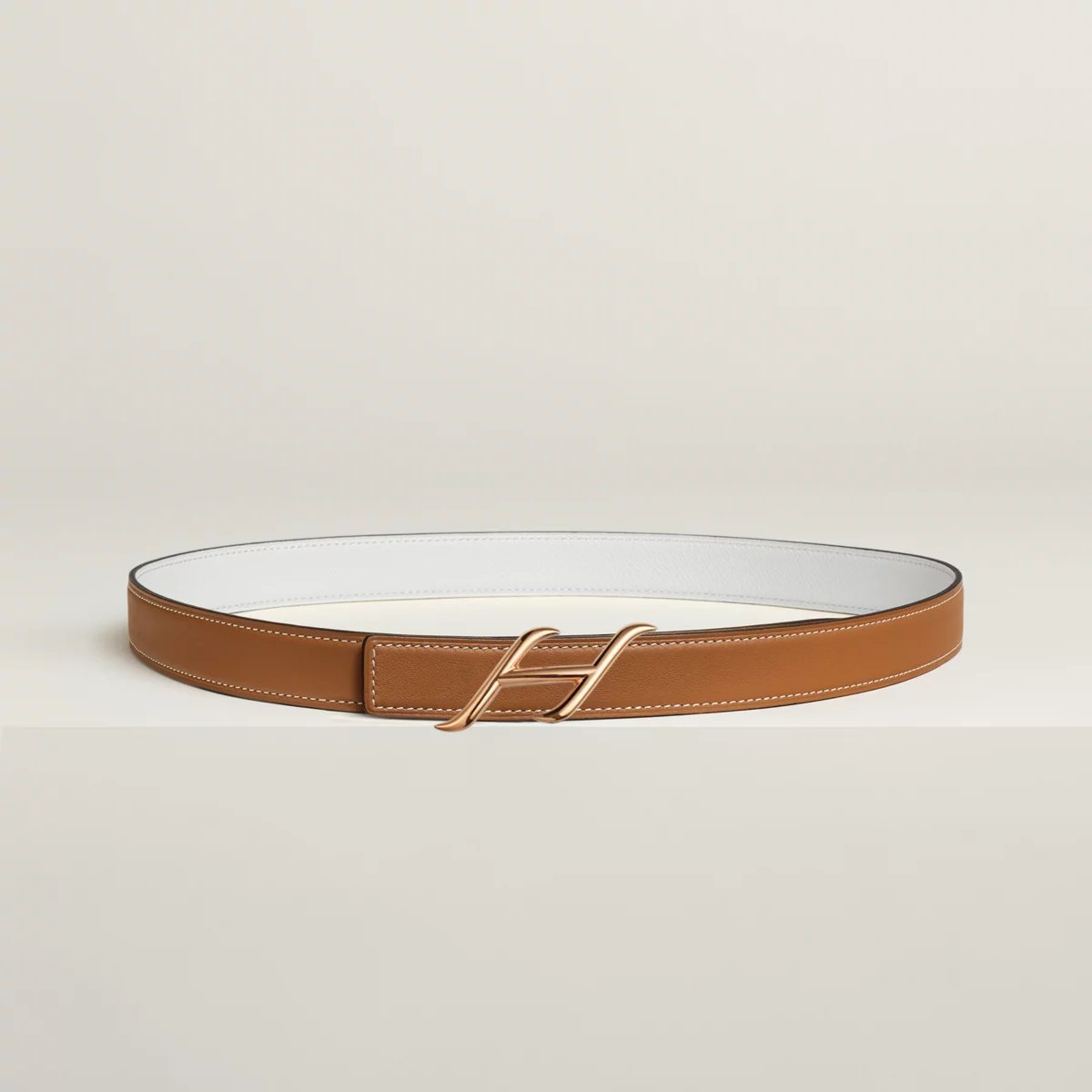 HDN belt buckle & Reversible leather strap 24 mm
