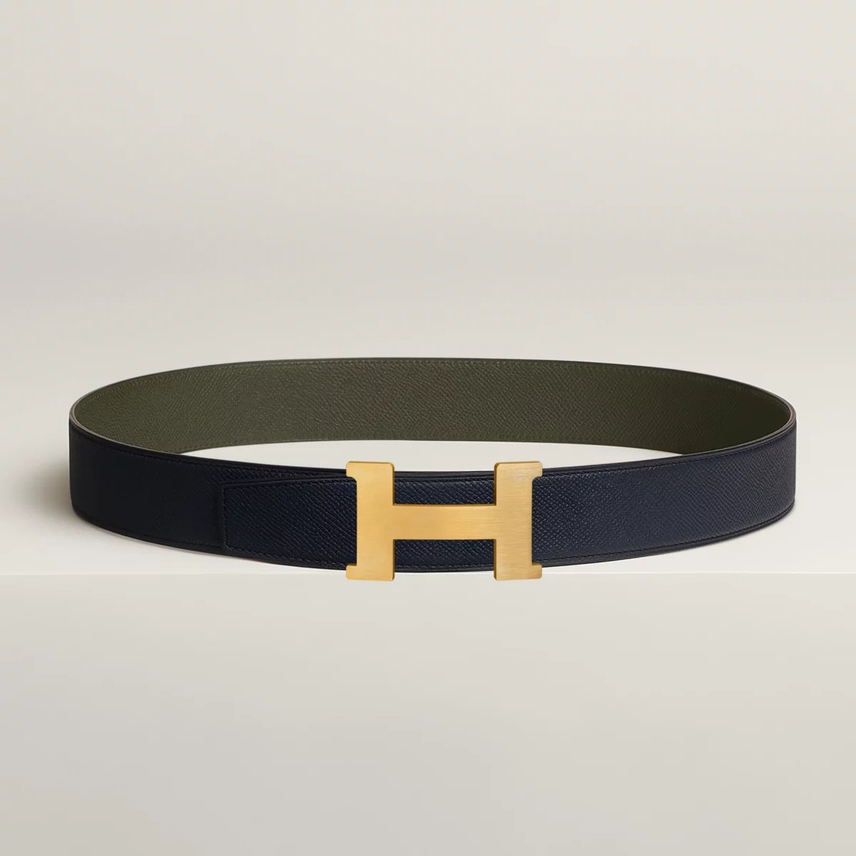 Constance belt buckle & Reversible leather strap 38 mm