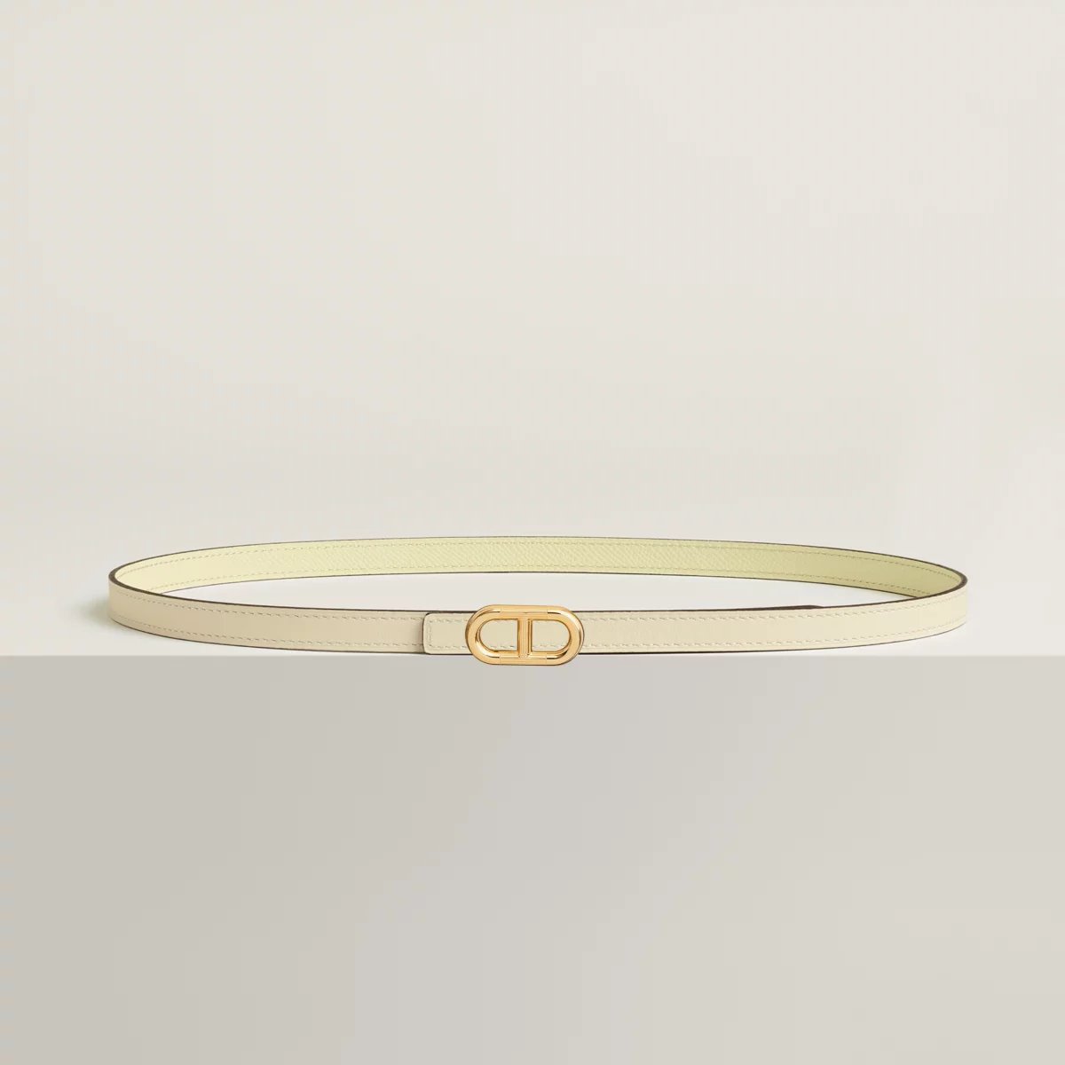 Maillon H belt buckle & Reversible leather strap 13 mm