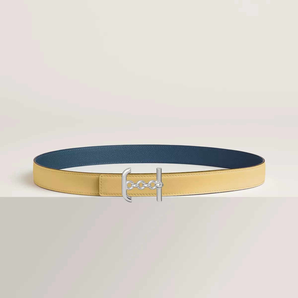 Boucle de ceinture Ancre Marine & Cuir de ceinture réversible 24 mm