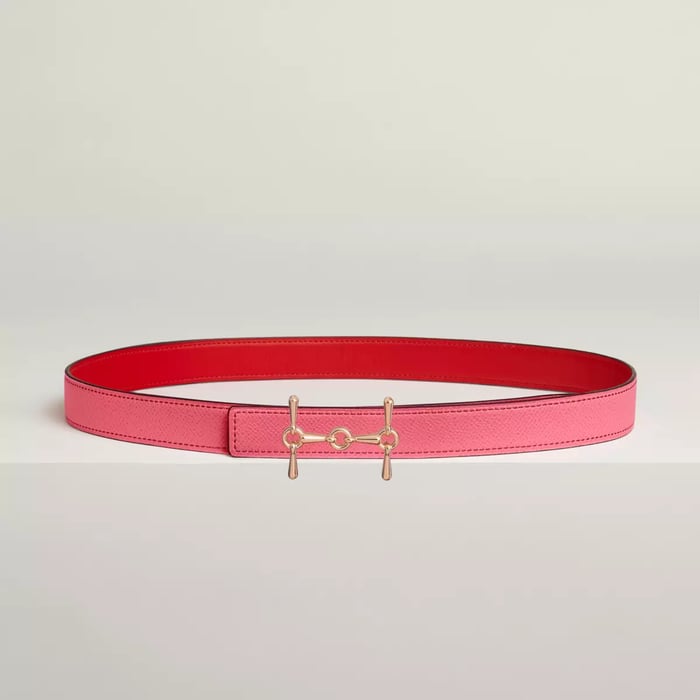 H Equestre 벨트 버클 & 리버서블 가죽 스트랩 24mm