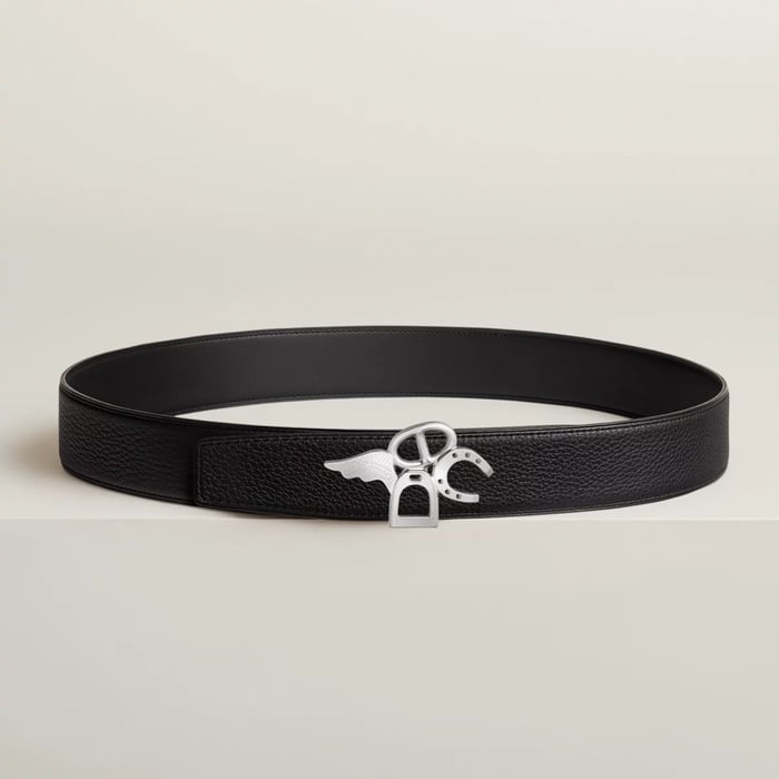 Good Luck Belt Buckle & Reversible Leather Strap 38 MM