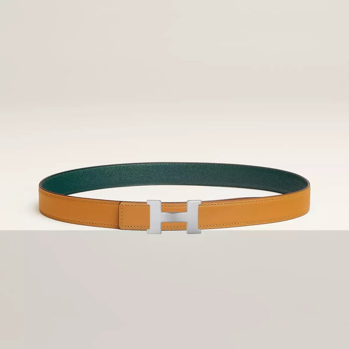Mini Constance belt buckle & Reversible leather strap 24 mm