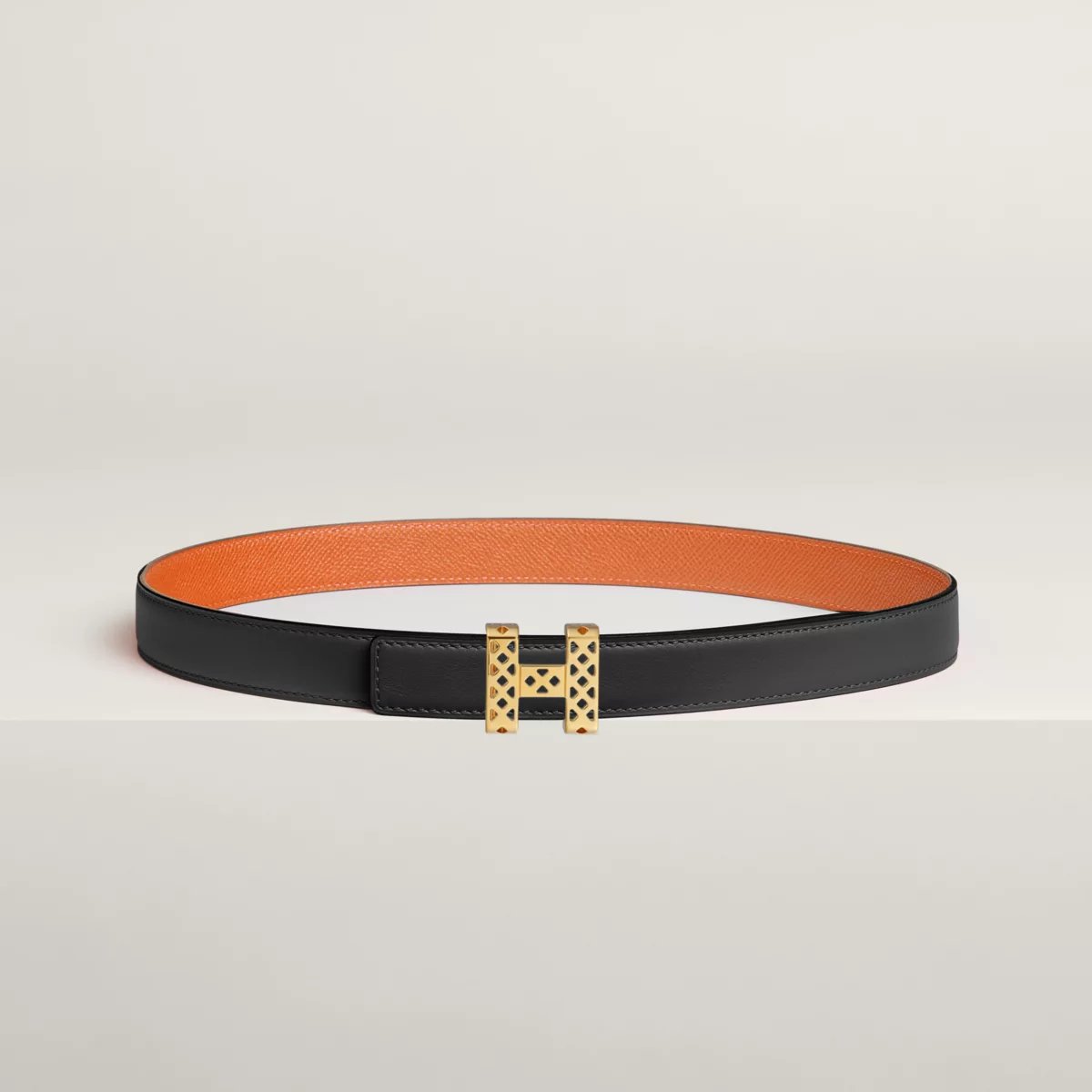 Garden Party belt buckle & Reversible leather strap 24 mm