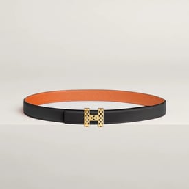 Garden Party Belt Buckle & Reversible Leather Strap 24 Mm