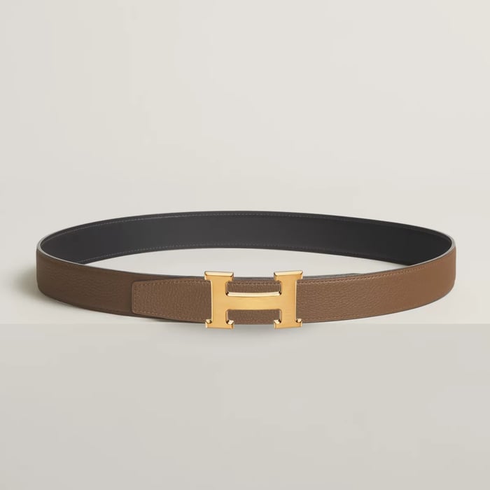H 벨트 버클 & 리버서블 가죽 스트랩 32mm