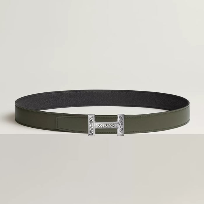 Quizz Touareg Belt Buckle & Reversible Leather Strap 32 MM