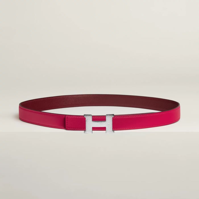 Mini Constance Martelee belt buckle & Reversible leather strap 24 mm