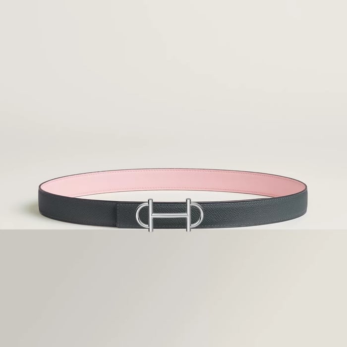 Gamma Belt Buckle & Reversible Leather Strap 24 MM