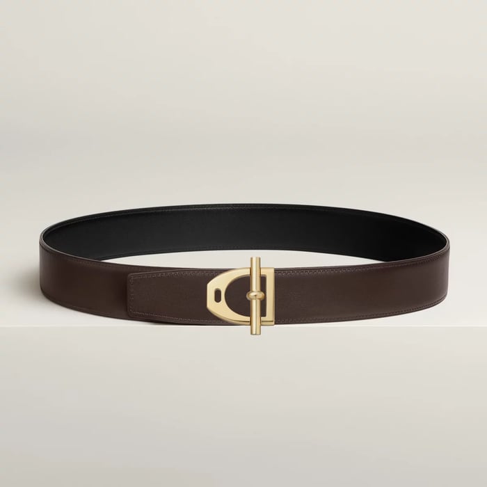 Neo Etrier Belt Buckle & Reversible Leather Strap 38 MM