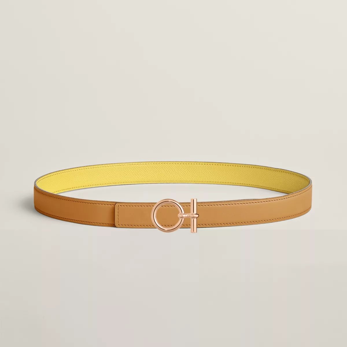 Flot belt buckle & Reversible leather strap 24 mm