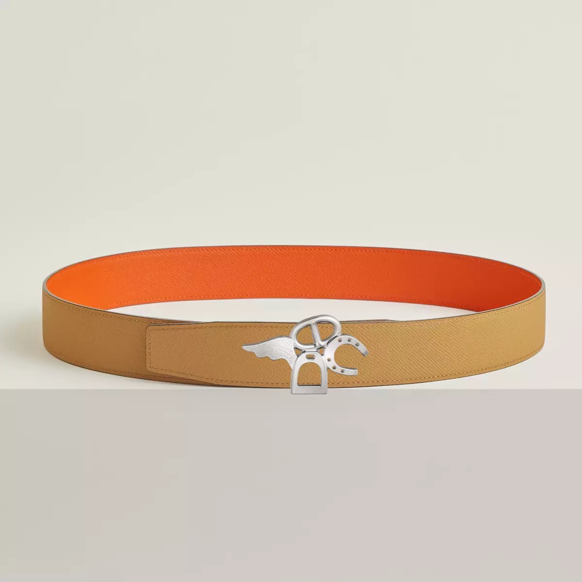 Good Luck belt buckle & Reversible leather strap 38 mm