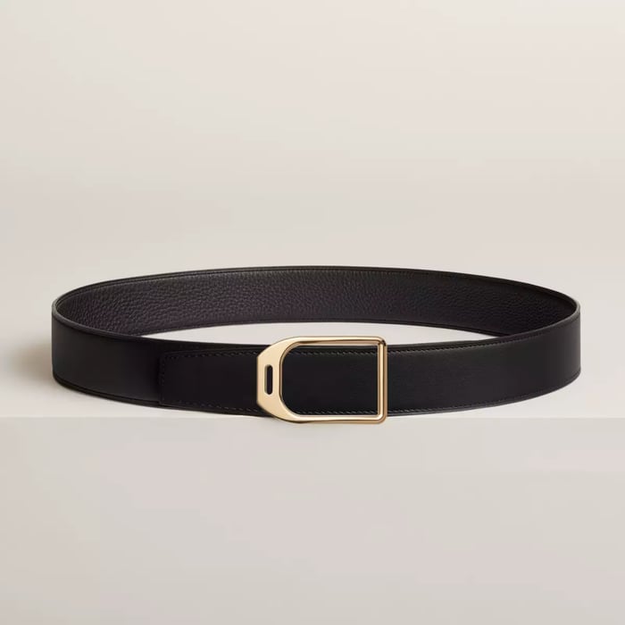 Jockey Belt Buckle & Reversible Leather Strap 38 MM